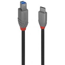 Lindy 2m USB 3.2 Type C to B Cable, Anthra...