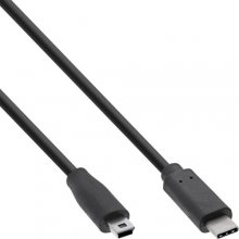 InLine USB 2.0 Cable, USB-C male / mini-B...