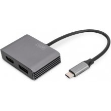 DIGITUS USB Type-C™ 4K 2-in-1 DisplayPort +...