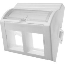 A-LAN Adapter 45x45 2xRJ45 (convex angle)...