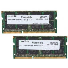 Mälu Mushkin DDR3 SO-DIMM 16GB 1333-9 Essent...