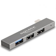 DeLOCK Slim USB-C til 3x USB-A 3-Port Hub...