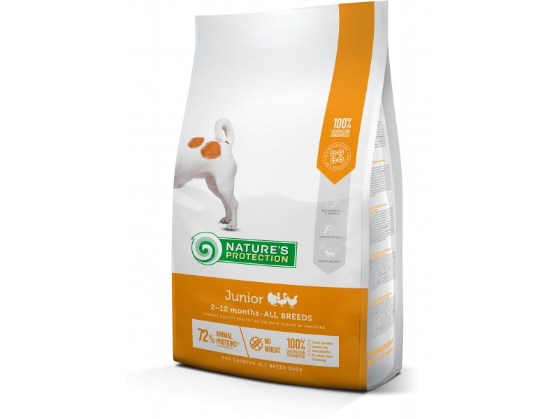 Natures Protection Junior Poultry 2-12 months All breed dog 2 kg, dry ...