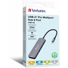 Verbatim CMH-08 USB Type-C 5000 Mbit/s...