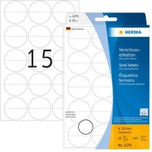 HERMA Verschlussetik. transp. 32 mm extrem...
