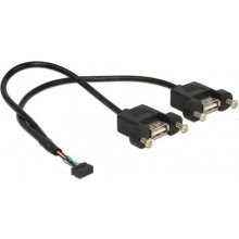DELOCK USB Kabel Pinheader 10Pin -> 2x A...