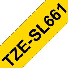 Brother TZE-SL661 label-making tape Black on...
