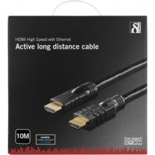 Deltaco Кабель HDMI-HDMI, активный, 10.0м...