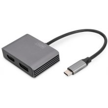 DIGITUS Adapter USB-C St. -> HDMI Bu. / DP...