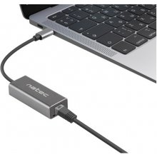 NATEC Ethernet Adapter USB-C 3.1 - RJ-45 1Gb...