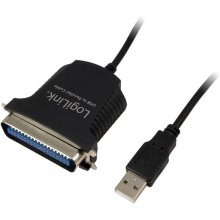 Logilink USB-Kabel Parallel 1.80m schwarz