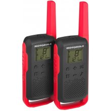 Motorola T62 PMR 446 WALKIE TALKIE BLACK-RED