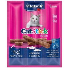 VITAKRAFT CatStick - Cod & Coalfish - 3 tk -...