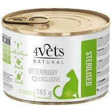 4vets Natural Sterylised Cat - wet cat food...