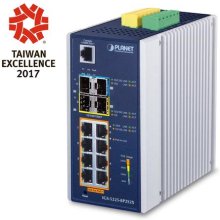 PLANET Industrial L2+ 8-Port 10/100/1000T...