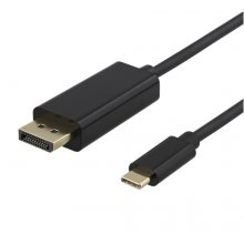 Deltaco Кабель USB-C - DisplayPort, 2 м, 4K...