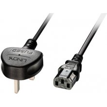 LINDY 3m UK 3 Pin Plug To IEC C13 Mains...