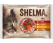 SHELMA kassieined lihaga 4x85g veis, kana...