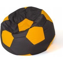 Go Gift Sako bag pouffe Ball black-yellow L...