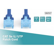 DIGITUS 5e U-UTP patch cable 10m blue