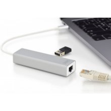 Digitus | USB Type-C 3-Port Hub + Gigabit...