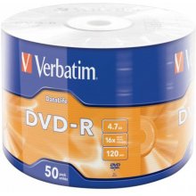 Диски VERBATIM DVD-R 4.7 GB 16X WRAPPED 50X...