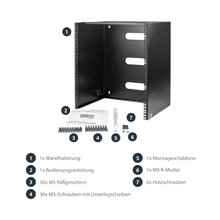 STARTECH .com 12U Wall Mount Network Rack -...