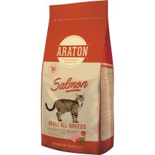ARATON Cat Adult Salmon 15 kg, dry food for...