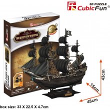 CUBIC FUN Puzzle 3D Pirate Ship Queen Anne