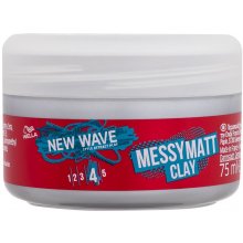 Wella New Wave Messy Matt Clay 75ml - For...