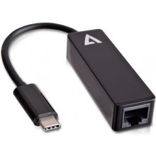 V7 USB-C TO ETHERNET adapter black USB-C...