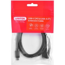 Unitek Cable adapter (C476BK-1M) USB-C (M) -...