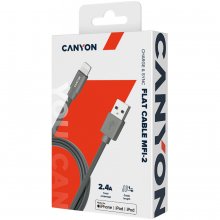 CANYON cable MFI-2 Lightning 12W 1m Dark...