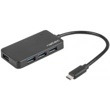 NATEC Hub USB3.0 4-Port Silkworm black USB-C