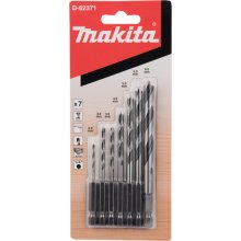. Makita wood drill set 7pcs 1/4 "" D-62371