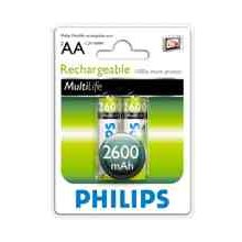 Philips Rechargeable Battery AA 2600mAh...