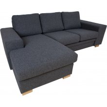 Home4you Corner sofa DAGMAR dark grey