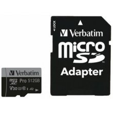 Mälukaart Verbatim SD MicroSD Card 512GB...