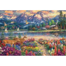 CASTOR Puzzle 1500 elements Spring mountain...