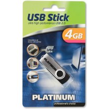 Флешка Platinum TWS USB stick 4 GB Black...