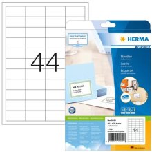 HERMA Labels 48,3x25,4 25 Sh. DIN A4 1100...