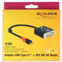 Delock Adapter USB/C St -> DVI Bu 4K 60Hz