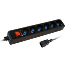 TECHly Power Strip 6 Sockets Black with VDE...