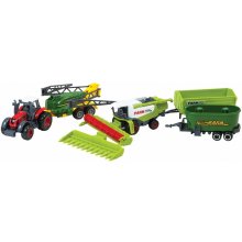 Set of agricultural machinery in a box