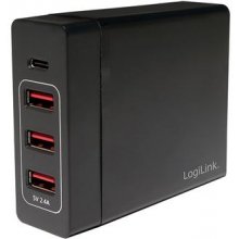 LogiLink USB Tischladeadapter 3xUSB-A...