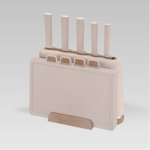 Maestro MR-1412-BEIGE Knife set with block +...