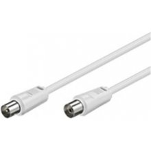 Goobay RF-Plug - RF-Buchse, Cable white, 10...