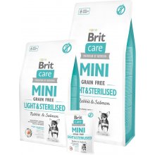 Brit Care Mini Light & Sterilised 7 kg...