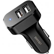 USAMS Car Charger 2xUSB C13 Only Head