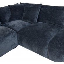 Home4you Corner sofa and ottoman DIVI dark...